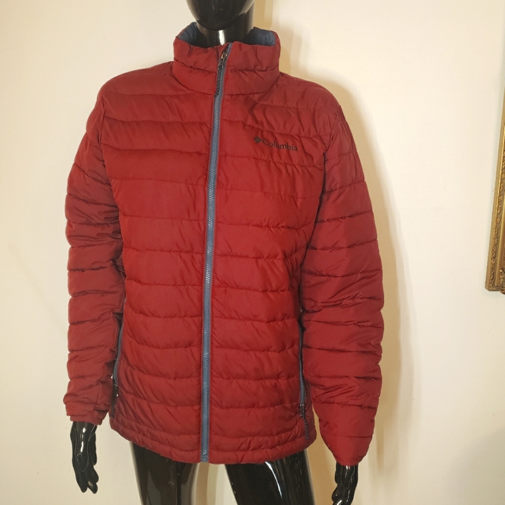 Colombia Women's Puffer Burgundy Jacket Sz Small